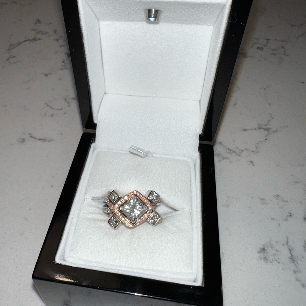 Diamond wedding ring.